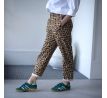 Kalhoty- PELUSO- leopard