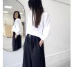 Kalhoty- PORTERO skirt -black viskoza