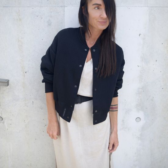 Bomber nuevo blk perfore
