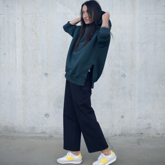 Mikina Porfavor dark gree