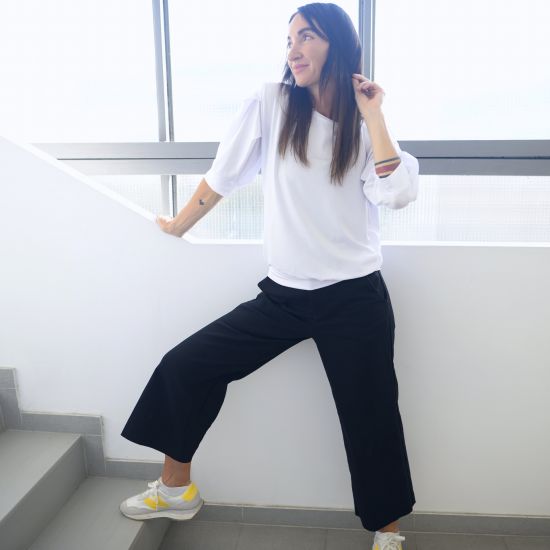 Top Trueno tencel white