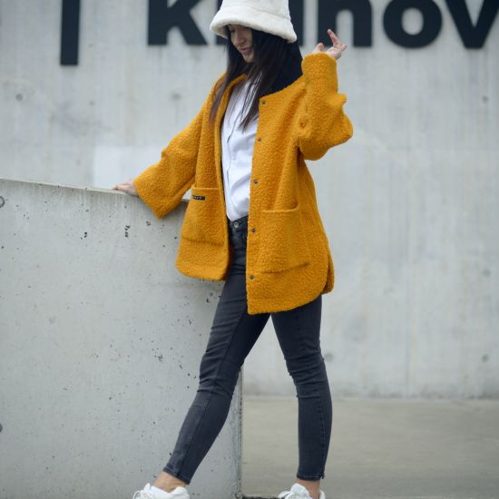 Kimono Lazy coat - cruel - dark hořčice