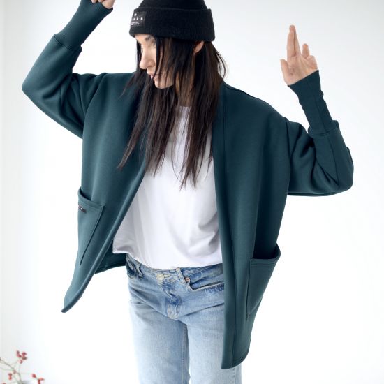 Cardigan Podría- dark green