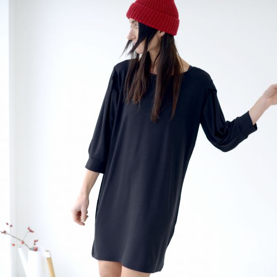 Šaty Aire winter- blk - viskoza