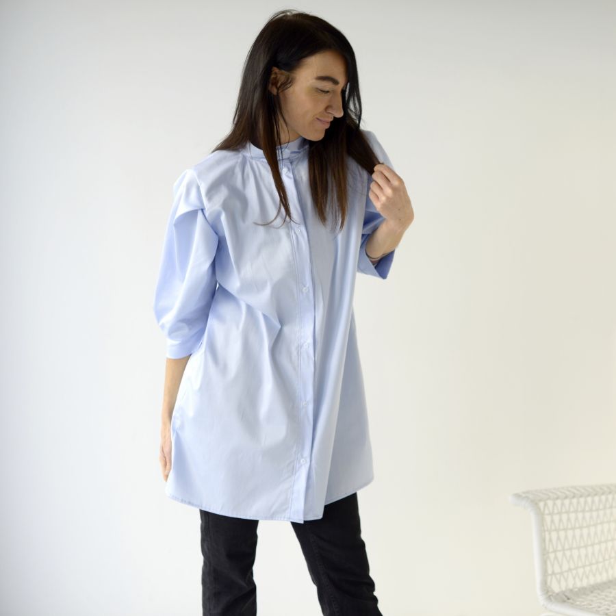 Košile Mango- pale blue- poplin
