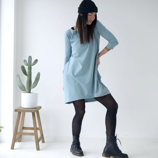 Marioneta - viskoza- pale blue
