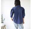 Košile Fiansé light navy poplin