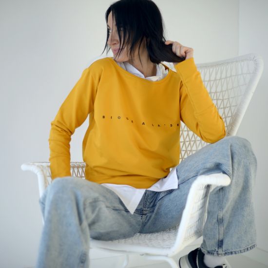 Mikina Desnudo - dark yellow