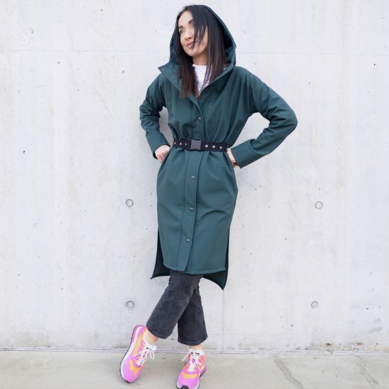 Pazvega softshell - kabát- dark green