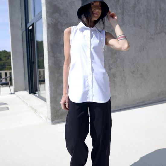 Košile Evaluna - without sleeve- wht