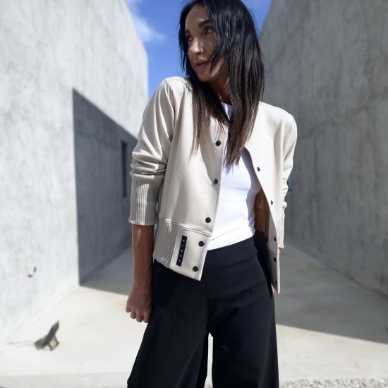 Bomber 23 jersey-créme