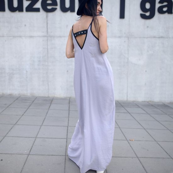 Šaty Maximera- Mauve- light GREY