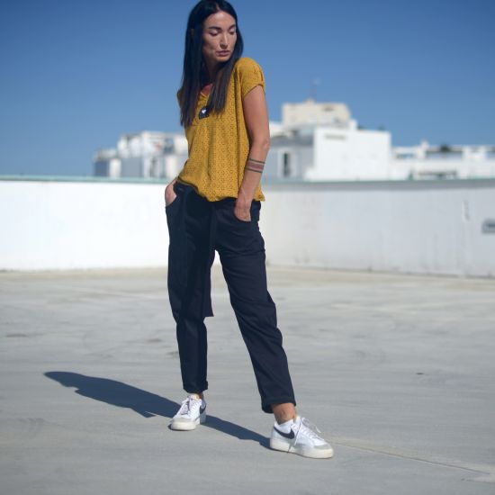 LABOKA- kalhoty- navy