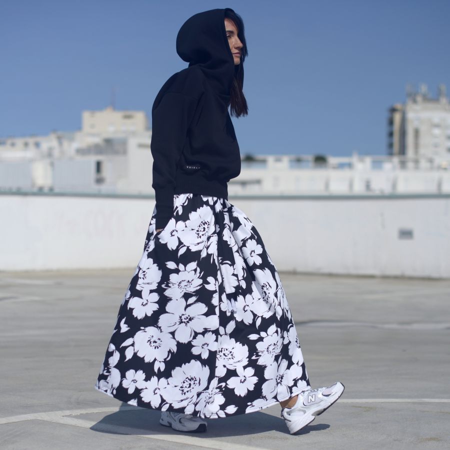 Mikina Losiento Cap - black coal