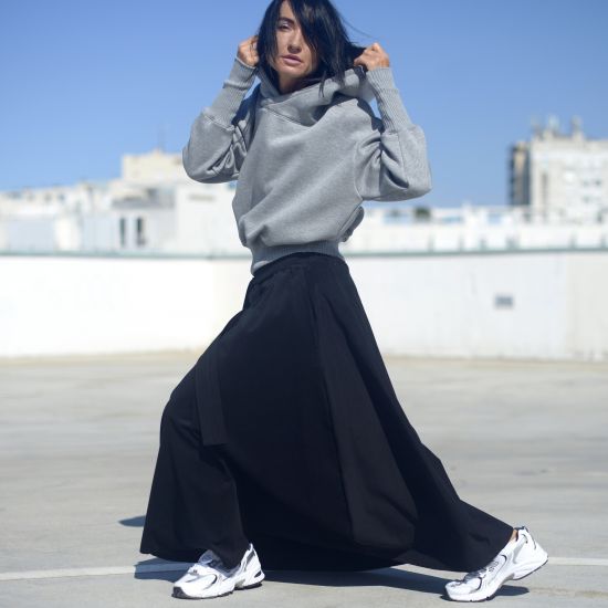 Mikina Losiento Cap -melange grey 