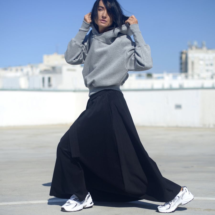 Mikina Losiento Cap -melange grey 