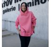 Mikina Porfavor- pink losos