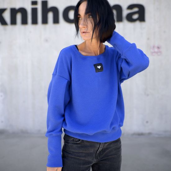 Mikina- ARLO - 3D- royal