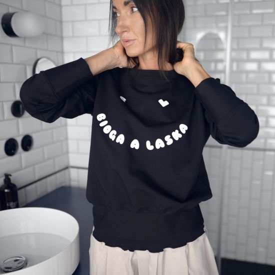 Mikina Riocha - smily blk