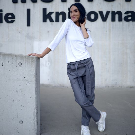 LABOKA- kalhoty- grey jeans