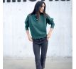 Mikina- ARLO - structure- dark green