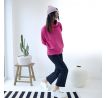 Mikina Fluffy - warm- malina