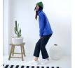 Mikina Fluffy - warm- royal