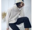 Mikina Fluffy - warm- light camel