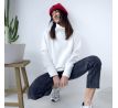 Mikina Fluffy - warm- white créme