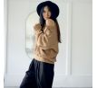 Mikina- ARLO - patern sweater- brown