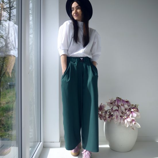 Kalhoty- PORTERO skirt -dark green  
