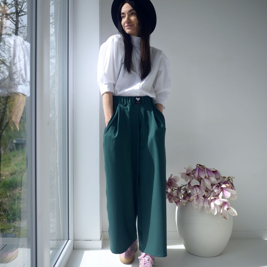 Kalhoty- PORTERO skirt -dark green  