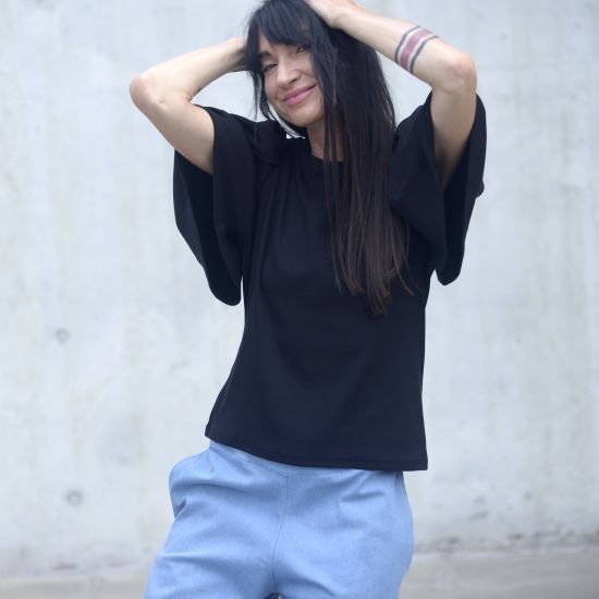 Triko VOLVER- modal- blackie RIB