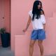 Triko DESEO short white