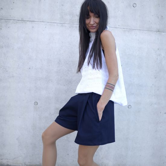 Portero SHORTS- bavlna- NAVY