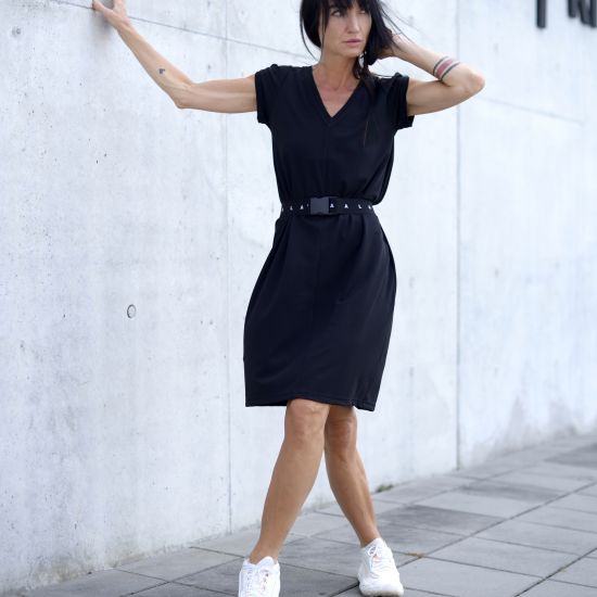 Šaty Vestido- viskoza- blk