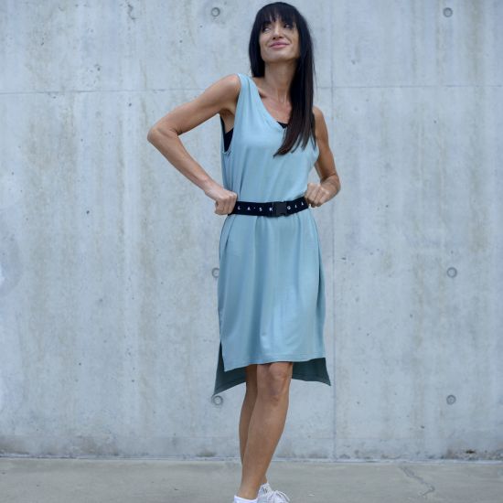 Šaty Catalina 24- modal- blue grey 