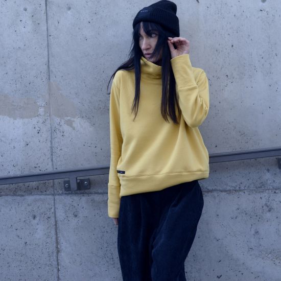 Mikina Fluffy - lemonka