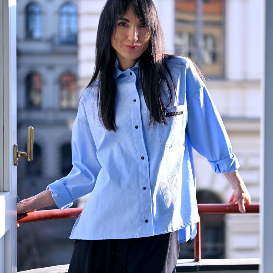 Košile-AMARIJO - BLANKYT blue