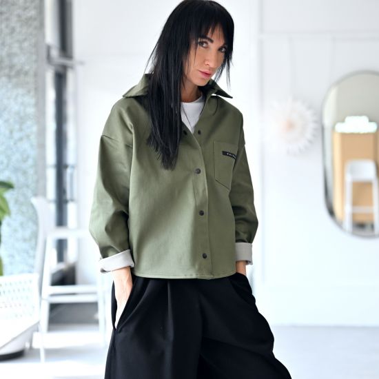 Košile- PROXIMA- jeans - KHAKI