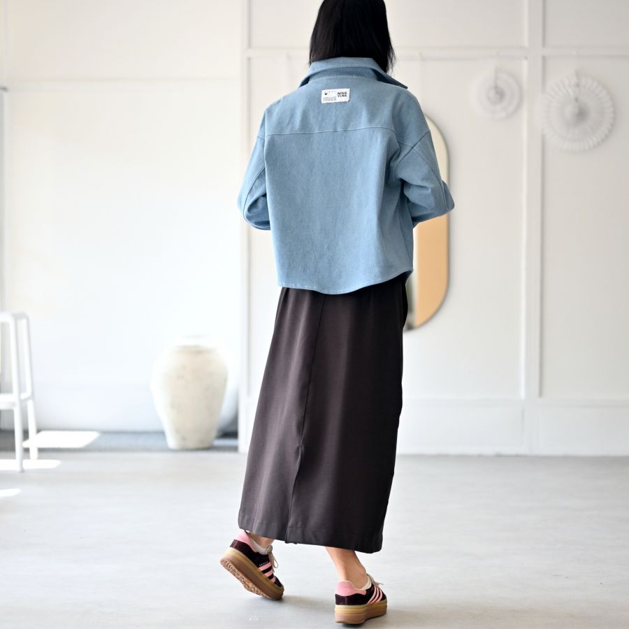 Košile- PROXIMA- DENIM- very light blue