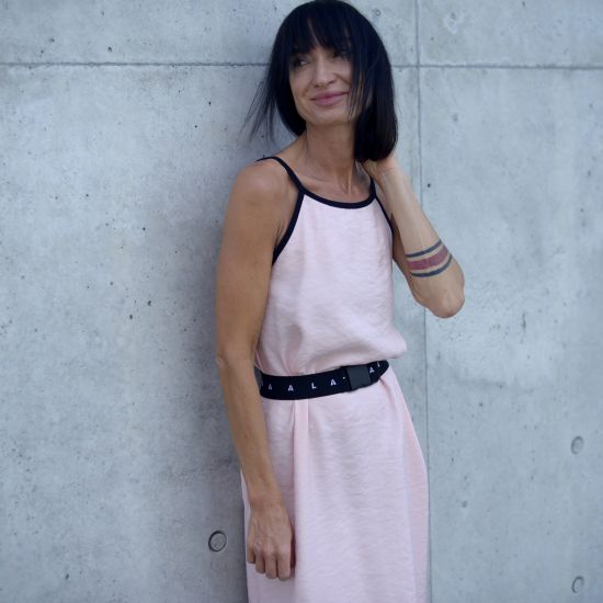 Šaty Maximera - MAUVE- light apricot