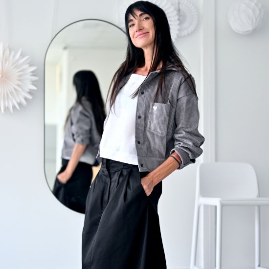 Bunda PUEDO- manža- grey